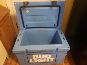 Custom Rare Bud Light Blue Beer Cooler NEW - Picture 1 of 8