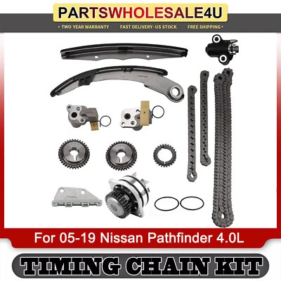 Timing Chain Kit Water Pump for 05-19 Nissan Pathfinder 4.0L V6 DOHC 24V VQ40DE — 第 1/4 张图片