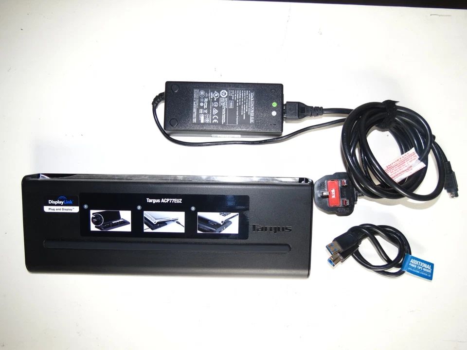 Targus ACP77EU USB 3.0 Universal Laptop PC HDMI Dual Display Docking Station - Image 1 of 4
