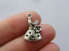 12 Dress charms antique silver tone CA65