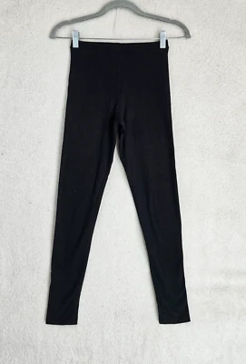 Leggings Zara Niñas 13-14 Negro Mezcla de Algodón Ajustados Elastizados Calce Regular Pantalones de Yoga Foto 1 de 4