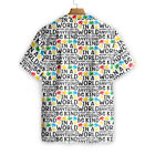 Be Kind Autism Multicolor Puzzle 3D HAWAII SHIRT Halloween Gift Us Size