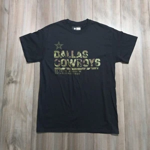 NFL Dallas Cowboys Mens Medium Team Apparel T Shirt Black Camo Short Sleeve - Picture 1 of 5