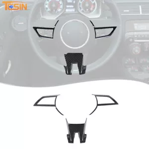 Kit de embellecedor de cubierta de volante interior para Chevy Camaro 2010 2011 fibra de carbono - Imagen 1 de 7