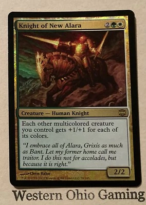 Magic The Gathering Alara Reborn Knight Of New Alara #70/145 Foil MTG TCG CCG - Image 1 of 2