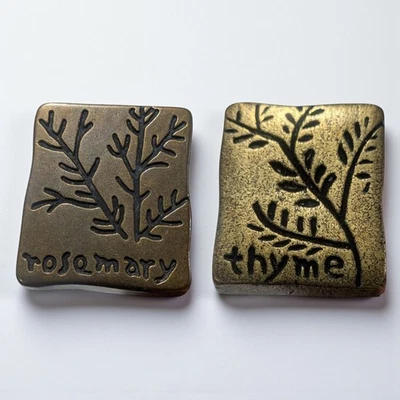 Atlas Homewares Tomillo Romero Cajón Gabinete Perilla Tirador 1.5" Metal Juego 2 Cocina Foto 1 de 4