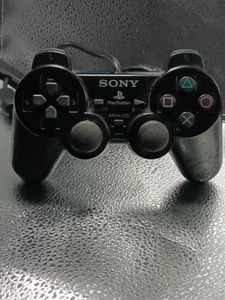 Sony PS2 BLACK Wired Controller OEM DualShock PlayStation 2 AUTHENTIC - Picture 1 of 8
