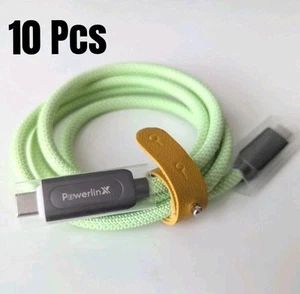 10 Pcs Type C to Type C Cable PD 66W Fast Charger Long Braided For iPhone 15/16 - Picture 1 of 6