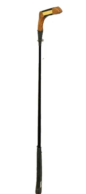 Vintage Laminated Wood Golf Club Head with a modern 35" Graphite Kaliber Shaft - Image 1 of 4