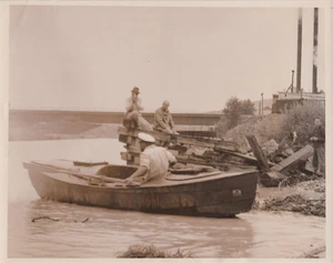 1938 Press Photo Buzz Holmstrom & Amos Burg Floats Green River to Boulder Dam - Picture 1 of 2