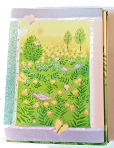 Vintage Hallmark Stationery Portfolio Floral Garden 32 Sheets 16 Envelopes - Picture 1 of 11