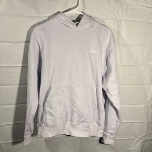 Nike Hoodie Men’s Small Light Purple No Drawstrings Embroidered - Picture 1 of 9