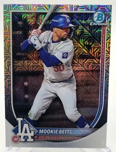 2025 Bowman Chrome - Mookie Betts Mojo Refractor- 🔥 Los Angeles Dodgers & Base. - Picture 1 of 6