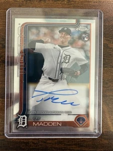 2025 Topps Chrome Ty Madden Auto RC Tigers - Picture 1 of 2