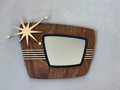 Mid Century Modern Wall Mirror-MCM Wall Decor-Retro Design - Image 1 of 4