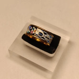 M. Frey Wille Ring , Emaille , Österreich / 57 - 3,4 Gramm - Bild 1 von 15