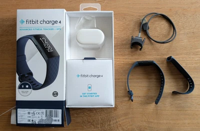 Fitbit Charge 4 Aktivitätstracker - Dunkelblau mit OVP - Bild 1 von 4