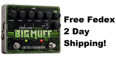 New Electro-Harmonix EHX Deluxe Bass Big Muff Pi Fuzz Guitar Effects Pedal - Image 1 of 2