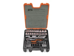 Bahco Metric Imperial Socket Set 1/4 & 1/2in Drive Single Hex 77 Piece S800 - Picture 1 of 1