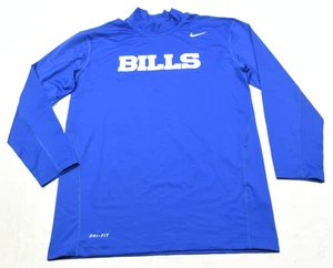 Nike Buffalo Bills Compression Trainingsshirt Herren 2XL Blau Langarm Mock Nec - Bild 1 von 13