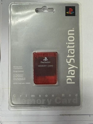 Scheda di memoria Sony Red Rouge SCPH-1020/94023 PlayStation sigillata blister PS1 - Immagine 1 di 3