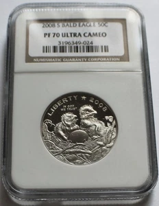 2008-S Bald Eagle Proof Half Dollar Commemorative 50C - NGC PF 70 UCAM - Picture 1 of 2