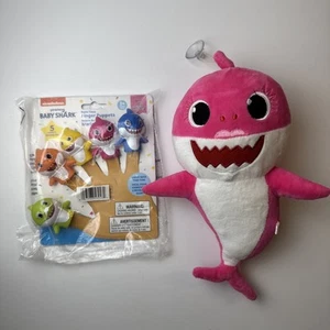 Pinkfong 2020 Nickelodeon Baby Shark baño marionetas de dedo, mamá tiburón 12” felpa - Imagen 1 de 12