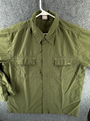 Camisa Oakley Algodón Mezcla Nailon Bolsillos Exterior Manga Larga Pesca Senderismo Foto 1 de 4