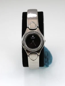 Citizen Donna Orologio Argento Acciaio Inox Pietre Acqua Res Batteria Nero - Foto 1 di 6