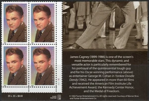 US Scott #3329 "James Cagney", Plate Block of 4, from LR with selvage, MNH - Picture 1 of 1