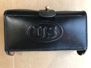 Bolsa de munición de cuero Army M1874 McKeever tipo 2 para .45-70 Springfield Indian Wars - Imagen 1 de 5