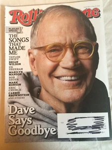 Rolling Stone Magazine~ May 21 2015 ~ Dave Letterman ~UNREAD w/ Label - Picture 1 of 2