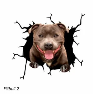 LARGE-SIZED CAR DECALS - PITBULL - 2 CHOICES - Picture 1 of 5