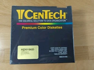 New Vintage CenTech Premium Disk Diskettes HR 5196D Double Sided 10 Mil Jacket - Picture 1 of 5