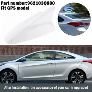 White Shark Fin Antenna Cover AM/FM For Hyundai Elantra Sonata Genesis with GPS - Picture 1 of 16