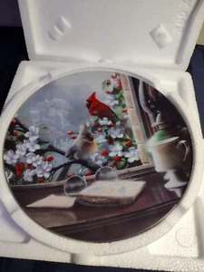 Bradford Exchange Collector Plate 1993 "The Library: Cardinals" by Kevin Daniel - Picture 1 of 6