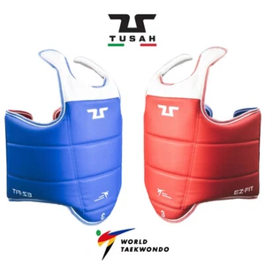 Corpetto per Gare Taekwondo TUSAH Omologato WT - Corazza Reversibile - Picture 1 of 6