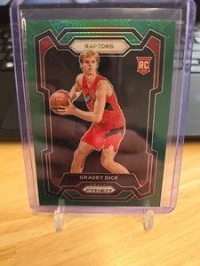 2023-24 Panini Prizm - Green Prizm #134 Gradey Dick (RC) - Picture 1 of 2