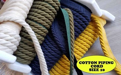 10mm Cotton Flanged Piping Cord Upholstery Piping Upholstery Rope Sofa Piping - Image 1 of 4