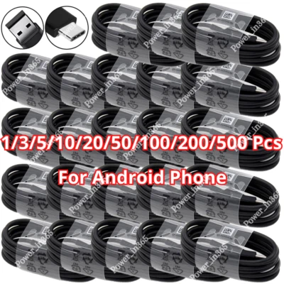 USB C Type C Fast Charger Cable Cord Lot For Android Samsung S22 21 20 A53 52 51 - Image 1 of 4