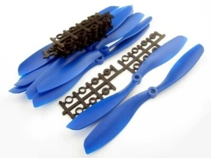 5 Paar 12x4,5 Quadrocopter Luftschrauben Propeller rechts & links CW & CCW BLAU - Bild 1 von 1