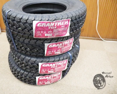 4x Dunlop Grandtrek TG4 155R12 6PR (155/80R12 83/81N) Snow Mud Brand New - Image 1 of 4