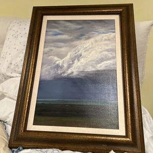 Linda Lillegraven Oil On Linen Western Skies 2004 21 X28 - Picture 1 of 11