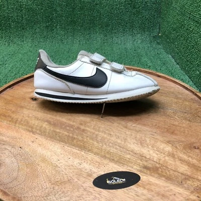 Nike Cortez Basic SL Unisex Kids White Black Double Strap 904767-102 PS Size 1Y - Image 1 of 4