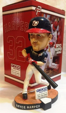 2014 POTOMAC NATIONALS BRYCE HARPER "SWINGING" SGA BOBBLEHEAD PHILLIES ~ NIB Cover