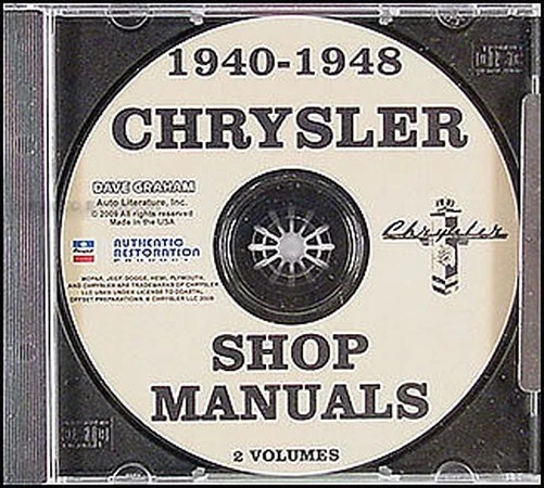 Manuale Di Riparazione Chrysler CD 1940 1941 1942 1946 1947 1948 - Immagine 1 di 1