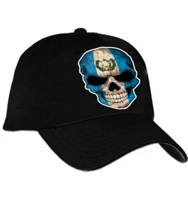 Guatemala Flag Skull Unisex Cap Hat Black - Picture 1 of 2