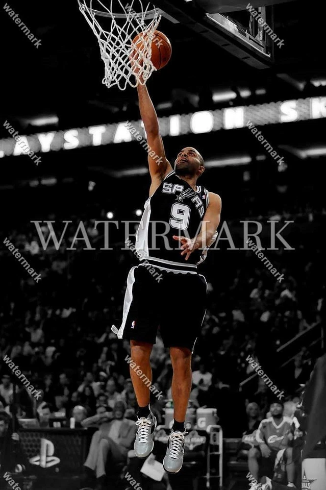 Foto foco RW23 Tony Parker San Antonio Spurs 8x10 11x14 16x20 Foto 1 de 1