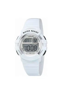 Lorus Kids Sports White Digital Silicone Watch - Water Resistant 10ATM - Image 1 of 4