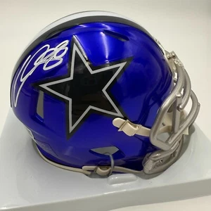 CEEDEE LAMB SIGNED/AUTOGRAPHED DALLAS COWBOYS RIDDELL FLASH MINI HELMET-FANATICS - Picture 1 of 7